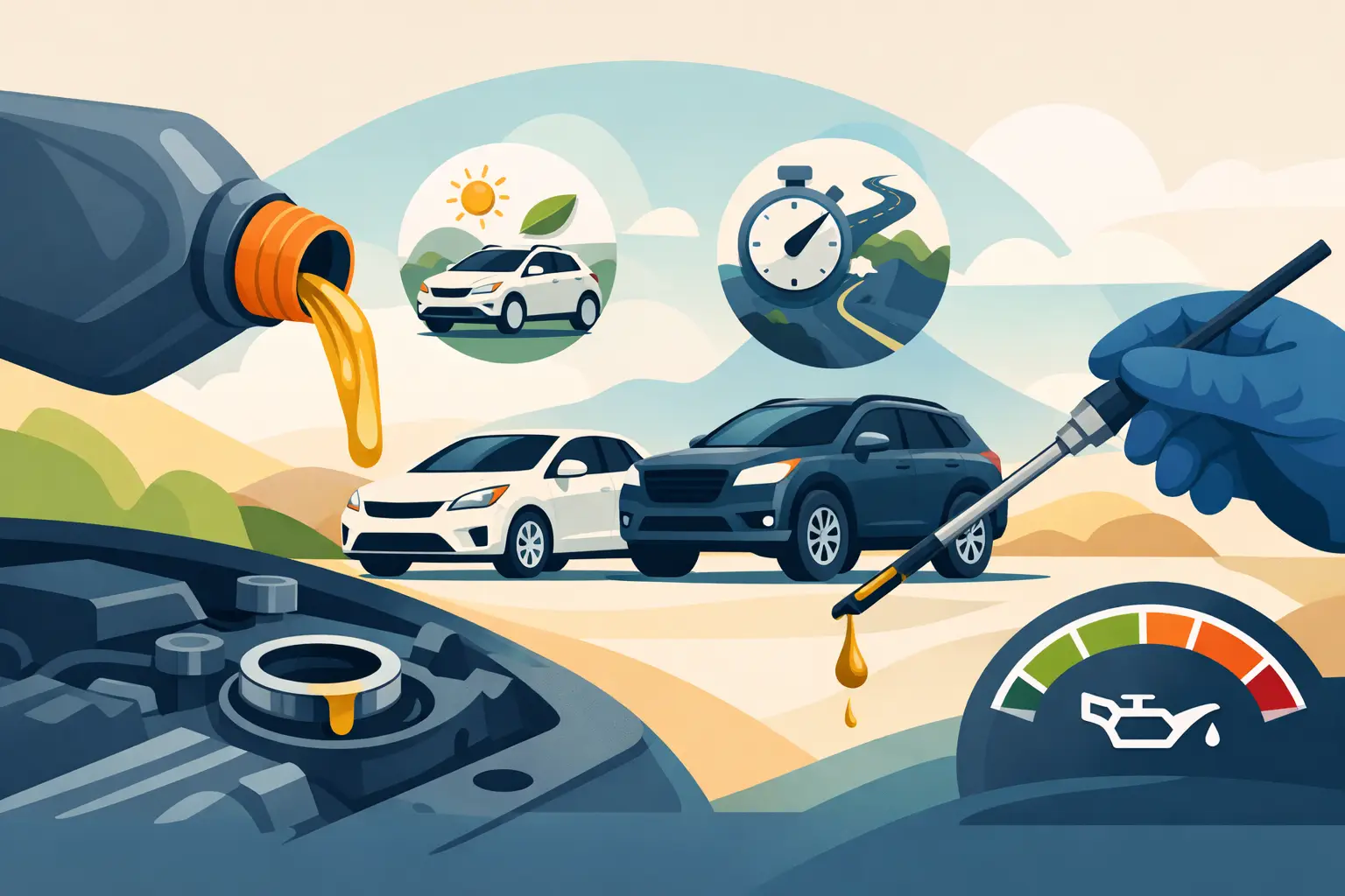 Hur ofta byta motorolja? Det beror på bilen